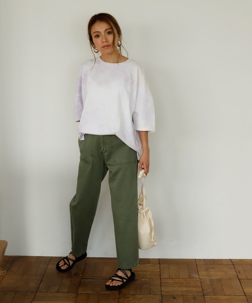 Auntie Rosa Holiday(アンティローザホリデー)の「タイダイルーズTEE(Tシャツ/カットソー・レディース・グリーン/パープル・FREE)」の16枚目の写真