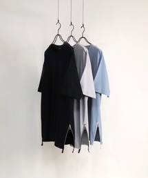 Confirm / コンファーム サイドジップビッグシルエットTシャツ
