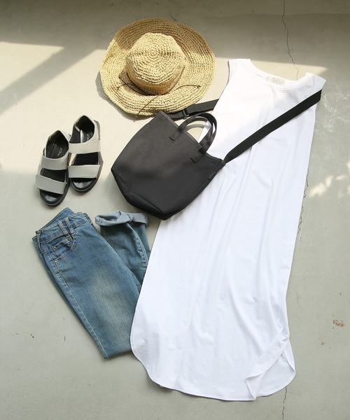 osharewalker（オシャレウォーカー）の「【廃盤】『細リボンペーパーハット』（ハット・レディース・ナチュラル/モカ・FREE）」の2枚目の写真