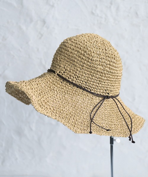 osharewalker（オシャレウォーカー）の「【廃盤】『細リボンペーパーハット』（ハット・レディース・ナチュラル/モカ・FREE）」の12枚目の写真