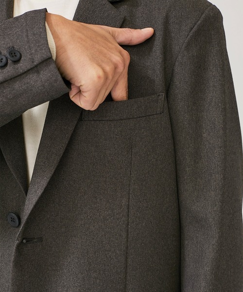 BESPOKE TOKYO（ビスポークトウキョウ）の「【BESPOKE】ウールライク2Bジャケット（テーラードジャケット・メンズ・ネイビー/グレー・4/1/2）」の13枚目の写真