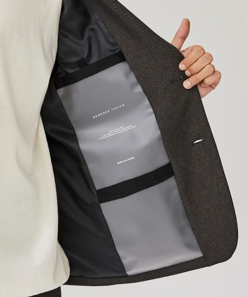 BESPOKE TOKYO（ビスポークトウキョウ）の「【BESPOKE】ウールライク2Bジャケット（テーラードジャケット・メンズ・ネイビー/グレー・4/1/2）」の16枚目の写真