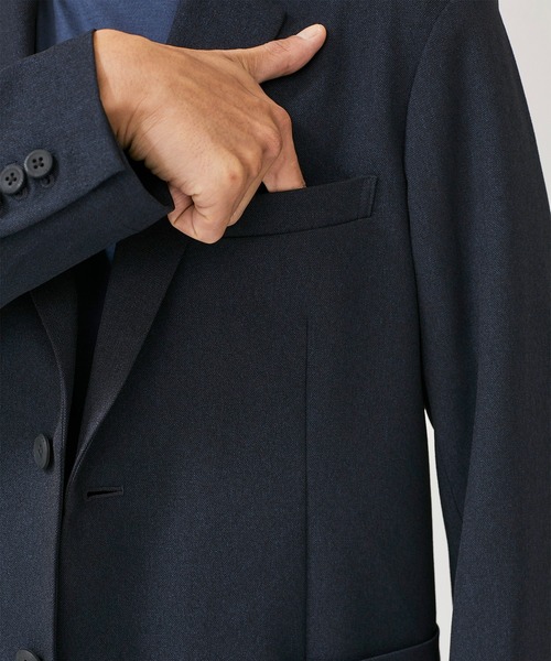 BESPOKE TOKYO（ビスポークトウキョウ）の「【BESPOKE】ウールライク2Bジャケット（テーラードジャケット・メンズ・ネイビー/グレー・4/1/2）」の20枚目の写真