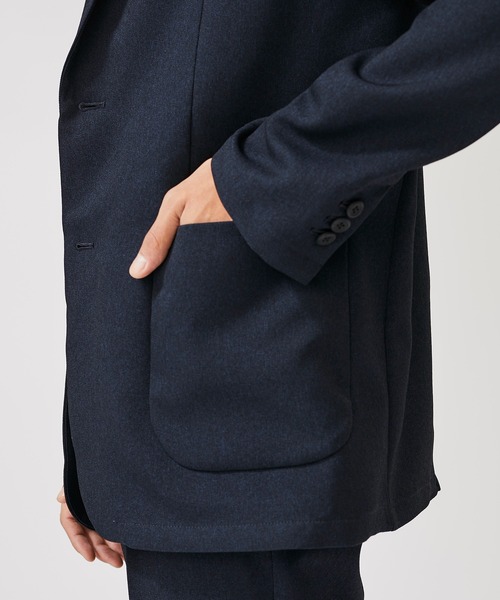 BESPOKE TOKYO（ビスポークトウキョウ）の「【BESPOKE】ウールライク2Bジャケット（テーラードジャケット・メンズ・ネイビー/グレー・4/1/2）」の21枚目の写真