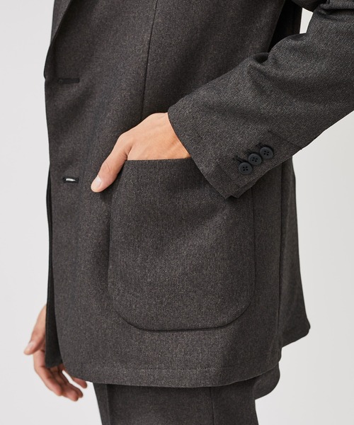 BESPOKE TOKYO（ビスポークトウキョウ）の「【BESPOKE】ウールライク2Bジャケット（テーラードジャケット・メンズ・ネイビー/グレー・4/1/2）」の22枚目の写真