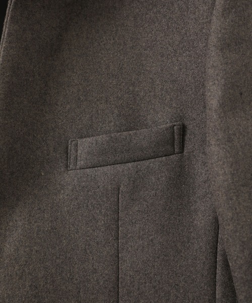 ATTACHMENT(アタッチメント)の「【ATTACHMENT】別注カシミア混二重織りチェスターコート/EX.CHESTER COAT(チェスターコート・メンズ・ブラック/グレー/ブルー・1/2/3)」の6枚目の写真