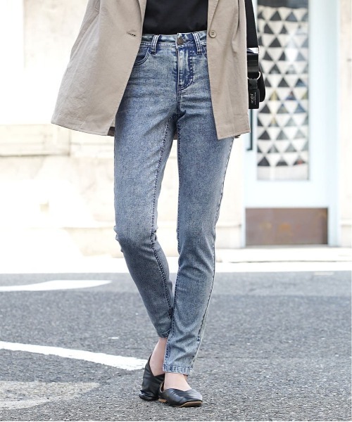 zootie（ズーティー）の「エアパンツ［スタンダードスキニー]（その他パンツ・レディース・ブラック/オリーブ/インディゴブルー/ブラック系その他/ダークベージュ/ブルー系その他2/グレー系その他/ブルー系その他/チャコール/ケミカルウォッシュ/ホワイト系その他・L/M/LL/S）」の10枚目の写真