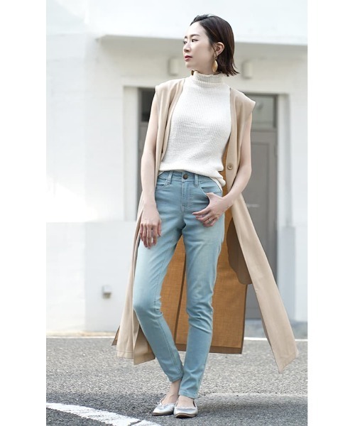 zootie（ズーティー）の「エアパンツ［スタンダードスキニー]（その他パンツ・レディース・ブラック/オリーブ/インディゴブルー/ブラック系その他/ダークベージュ/ブルー系その他2/グレー系その他/ブルー系その他/チャコール/ケミカルウォッシュ/ホワイト系その他・L/M/LL/S）」の13枚目の写真