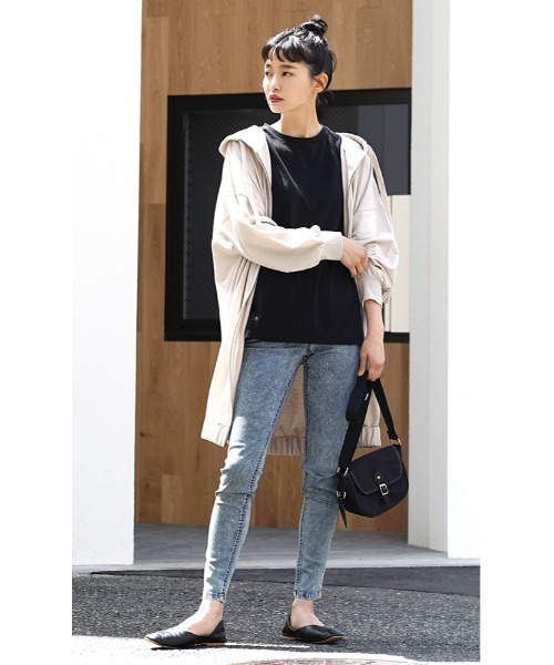 zootie（ズーティー）の「エアパンツ［スタンダードスキニー]（その他パンツ・レディース・ブラック/オリーブ/インディゴブルー/ブラック系その他/ダークベージュ/ブルー系その他2/グレー系その他/ブルー系その他/チャコール/ケミカルウォッシュ/ホワイト系その他・L/M/LL/S）」の12枚目の写真