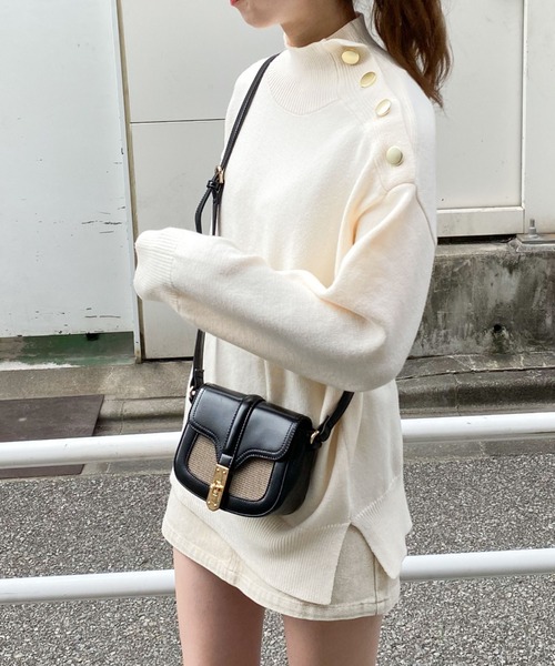 archives（アルシーヴ）の「肩ボタンハイネックニット（ニット/セーター・レディース・ベージュ/ブラウン/オフホワイト/モカ/ブラック・MEDIUM）」の22枚目の写真