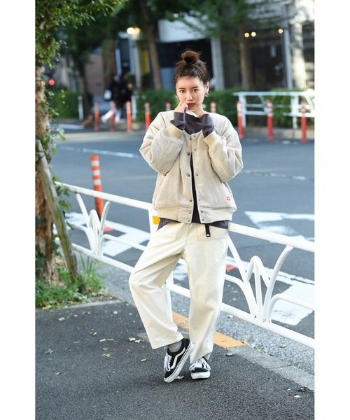 Dickies ジャンパー ベージュ コーデュロイ襟 Dickies ジャンパー ベージュ コーデュロイ襟