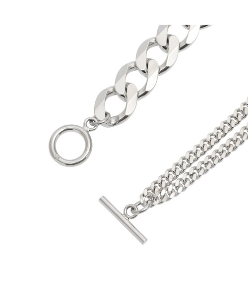 YArKA（ヤーカ）の「【YArKA/ヤーカ】silver925 more big flat & middle chain bracelet [BB1]/喜平チェーンミックスブレスレット シルバー925（ブレスレット・メンズ・シルバー・L/M/XL/S）」の11枚目の写真
