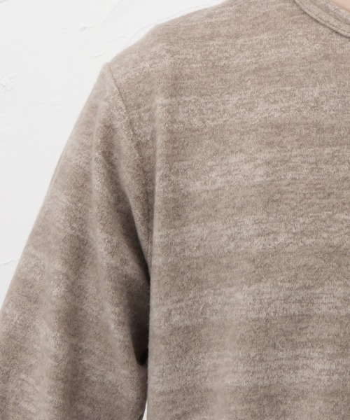 NAVY(ネイビー)の「ミルボーダークルーネックロングスリーブTシャツ(Tシャツ/カットソー・メンズ・ブラック/ベージュ/ネイビー/レッド/カーキ・S/M/L/XL/XXL)」の15枚目の写真
