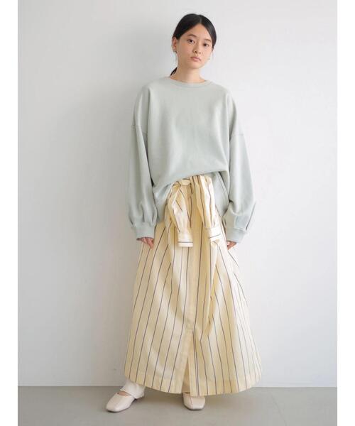 極美品.定価2.3万☆スピック＆スパン バンドカラー フレアシャツワンピース 極美品.定価2.3万☆スピック＆スパン バンドカラー フレアシャツ