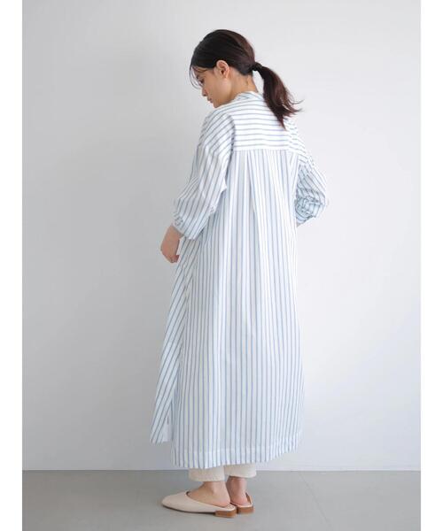 極美品.定価2.3万☆スピック＆スパン バンドカラー フレアシャツワンピース バンドカラーフレアシャツワンピース【スピード配送】 | 【公式