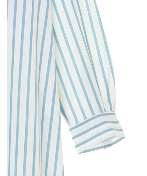 AMERICAN HOLIC（アメリカンホリック）の「サイドスリットバンドカラーフレアワンピース　＊●（シャツワンピース・レディース・ブルー系その他6/オフホワイト/イエロー/ブルー系その他4・FREE）」の22枚目の写真