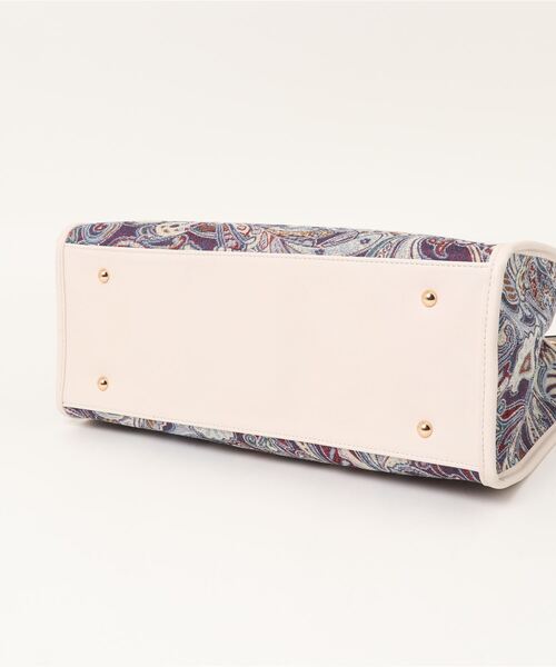 INTERPLANET（インタープラネット）の「ペイズリートートBAG（トートバッグ・レディース・ブルー/アイボリー・フリー）」の7枚目の写真