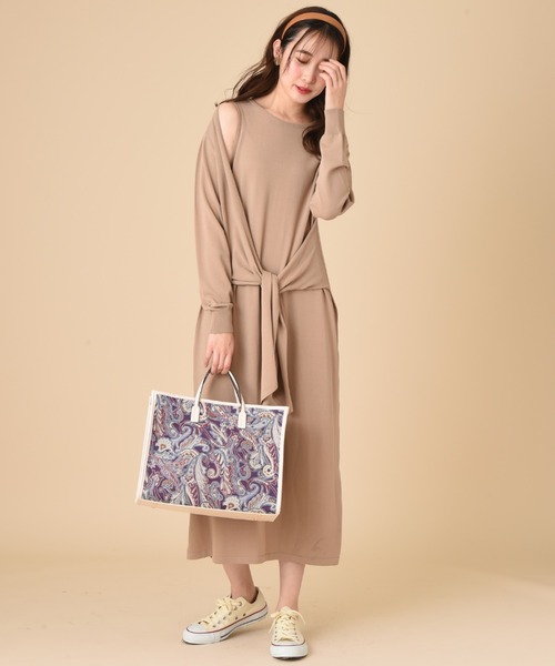 INTERPLANET（インタープラネット）の「ペイズリートートBAG（トートバッグ・レディース・ブルー/アイボリー・フリー）」の14枚目の写真