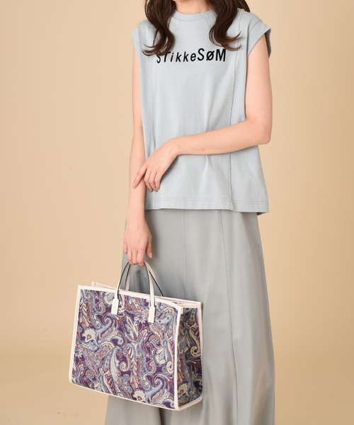 INTERPLANET（インタープラネット）の「ペイズリートートBAG（トートバッグ・レディース・ブルー/アイボリー・フリー）」の18枚目の写真