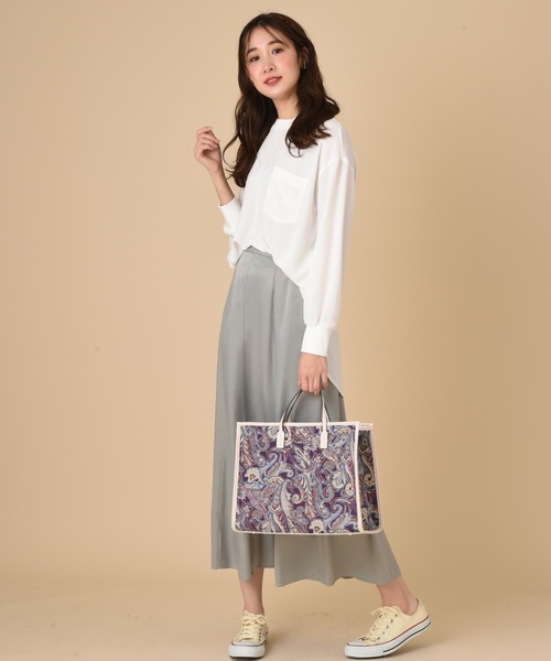 INTERPLANET（インタープラネット）の「ペイズリートートBAG（トートバッグ・レディース・ブルー/アイボリー・フリー）」の12枚目の写真