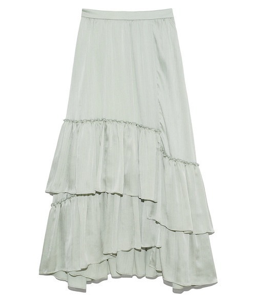 LILY BROWN（リリーブラウン）の「ランダムティアードスカート（スカート・レディース・ベージュ/アイボリー/ミント・FREE）」の14枚目の写真