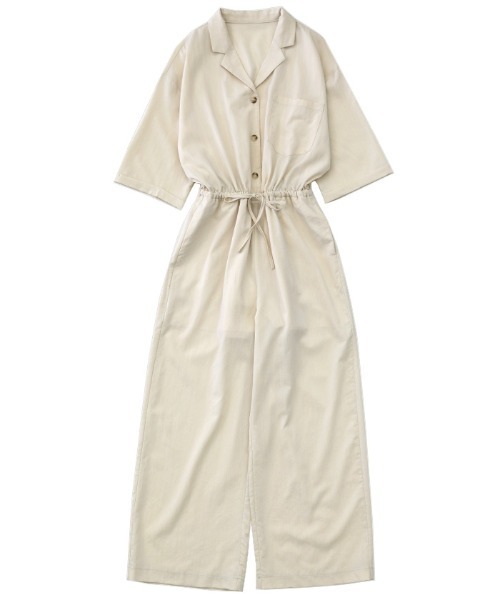 select MOCA（セレクトモカ）の「2021 SS リネンタッチジャンプスーツ（つなぎ/オールインワン・レディース・ブラック/アイボリー・FREE）」の20枚目の写真