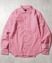 【日本製/Made in Japan】ギンガムチェックボタンダウンロングスリーブシャツ