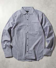 【日本製/Made in Japan】ギンガムチェックボタンダウンロングスリーブシャツ