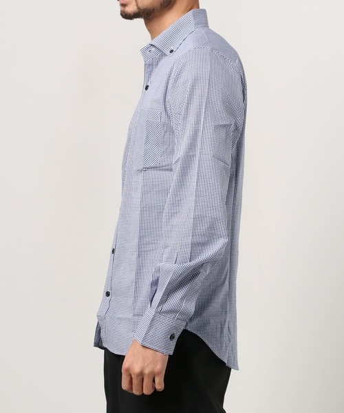 CORPUS　SELECT（コーパストーキョー）の「【日本製/Made in Japan】ギンガムチェックボタンダウンロングスリーブシャツ（シャツ/ブラウス・メンズ・A/B/D/E/F/G/H/I/J/K/L/C・LL/M/L）」の15枚目の写真