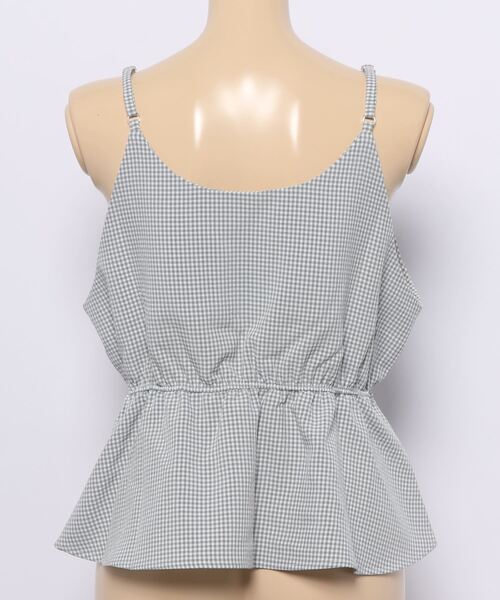 flower（フラワー）の「ベイビーギンガムキャミ（キャミソール・レディース・ブラウン/ブラック・FREE）」の4枚目の写真