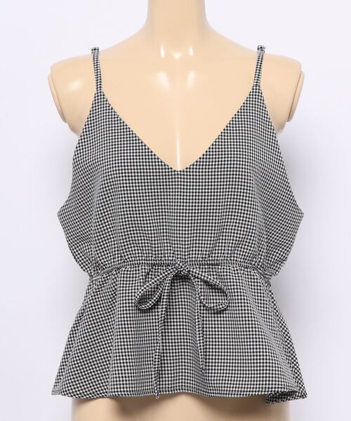 flower（フラワー）の「ベイビーギンガムキャミ（キャミソール・レディース・ブラウン/ブラック・FREE）」の15枚目の写真