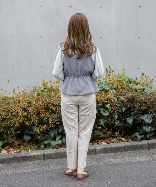 flower（フラワー）の「ベイビーギンガムキャミ（キャミソール・レディース・ブラウン/ブラック・FREE）」の7枚目の写真