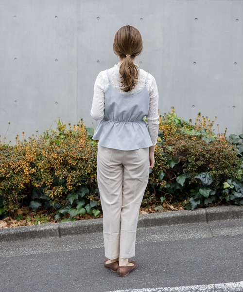 flower（フラワー）の「ベイビーギンガムキャミ（キャミソール・レディース・ブラウン/ブラック・FREE）」の13枚目の写真