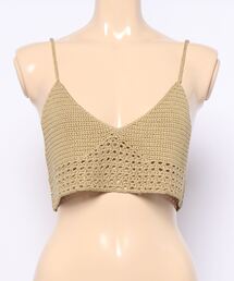 nitca | Linen手編みかぎ針ニットブラ(キャミソール)