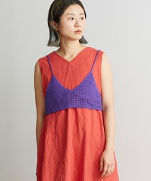 nitca | Linen手編みかぎ針ニットブラ(キャミソール)