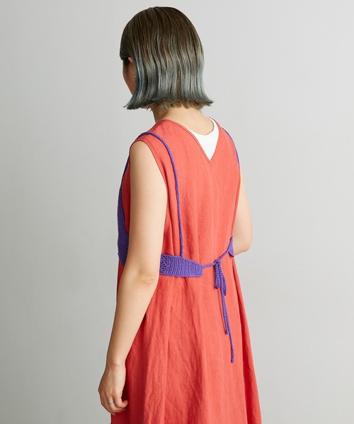 nitca（ニトカ）の「Linen手編みかぎ針ニットブラ（キャミソール・レディース・ブラック/パープル/ベージュ・FREE）」の7枚目の写真