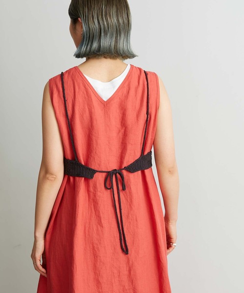 nitca（ニトカ）の「Linen手編みかぎ針ニットブラ（キャミソール・レディース・ブラック/パープル/ベージュ・FREE）」の18枚目の写真