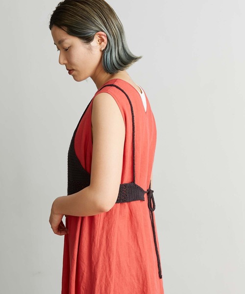 nitca（ニトカ）の「Linen手編みかぎ針ニットブラ（キャミソール・レディース・ブラック/パープル/ベージュ・FREE）」の19枚目の写真