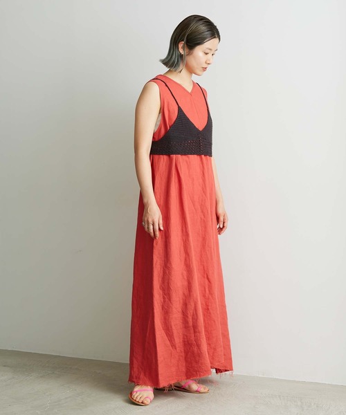 nitca（ニトカ）の「Linen手編みかぎ針ニットブラ（キャミソール・レディース・ブラック/パープル/ベージュ・FREE）」の22枚目の写真