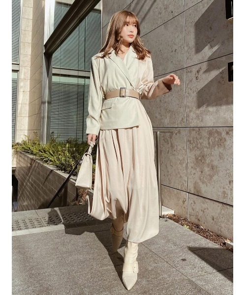 Darich（ダーリッチ）の「ジャケットコンビワンピース（ワンピース  