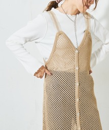 DISCOAT | 【前後2WAY】メッシュニットキャミワンピース(ワンピース)