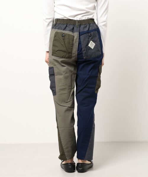 KRIFF MAYER Lady's Collection（クリフメイヤーレディースコレクション）の「異素材切替カーゴパンツ（カーゴパンツ・レディース・ベージュ/カラフル/ネイビー/カーキ・MEDIUM/LARGE）」の7枚目の写真