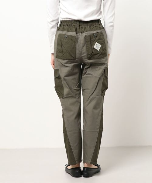 KRIFF MAYER Lady's Collection（クリフメイヤーレディースコレクション）の「異素材切替カーゴパンツ（カーゴパンツ・レディース・ベージュ/カラフル/ネイビー/カーキ・MEDIUM/LARGE）」の8枚目の写真
