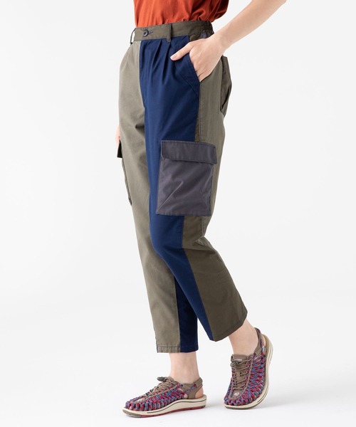 KRIFF MAYER Lady's Collection（クリフメイヤーレディースコレクション）の「異素材切替カーゴパンツ（カーゴパンツ・レディース・ベージュ/カラフル/ネイビー/カーキ・MEDIUM/LARGE）」の12枚目の写真