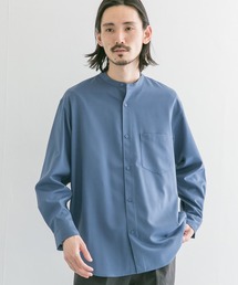 URBAN RESEARCH | WASHABLEウールバンドカラーシャツ(シャツ/ブラウス)