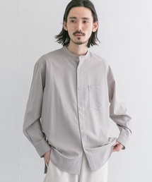 URBAN RESEARCH | WASHABLEウールバンドカラーシャツ(シャツ/ブラウス)