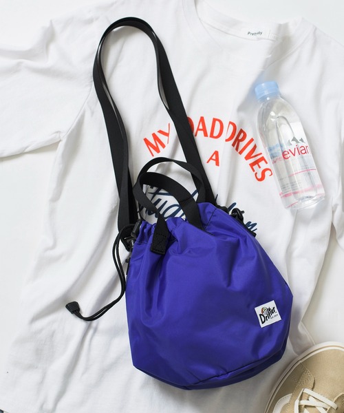 Drifter（ドリフター）の「【Drifter】/DRAWSTRING POUCH ドリフター円マチドローストリングショルダーバッグ ※（ショルダーバッグ・レディース・ブラック/ダークブラウン/ベージュ/ブラウン/レオパード/アニマル/グリーン/ピンク/ブルー/ネイビー/パープル/その他1/グレー/その他2/その他4/その他5/その他3/グリーン系その他2/イエロー/その他7/その他8/バーガンディー/その他9/カモフラージュ・FREE）」の11枚目の写真