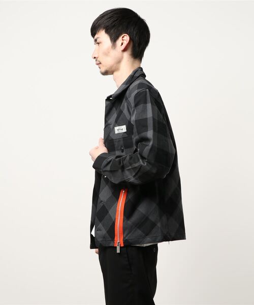 MYne マイン / block check jacket shirts ブロックチェックシャツ  