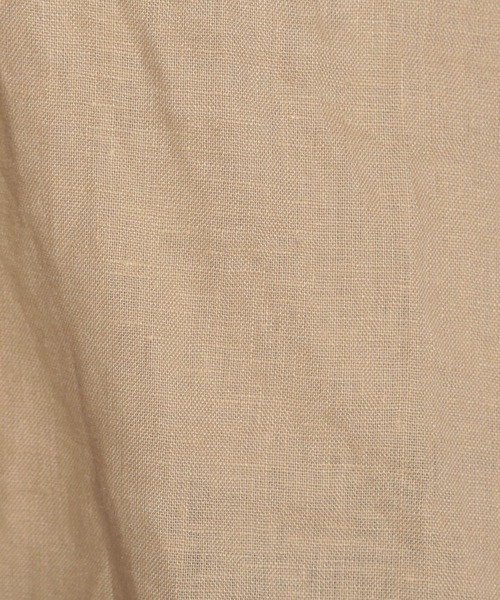niko and...（ニコアンド）の「フレンチリネンロングシャツ（シャツ/ブラウス・レディース・ホワイト/ダークブラウン/ベージュ/ピンク/オレンジ・MEDIUM/LARGE）」の7枚目の写真