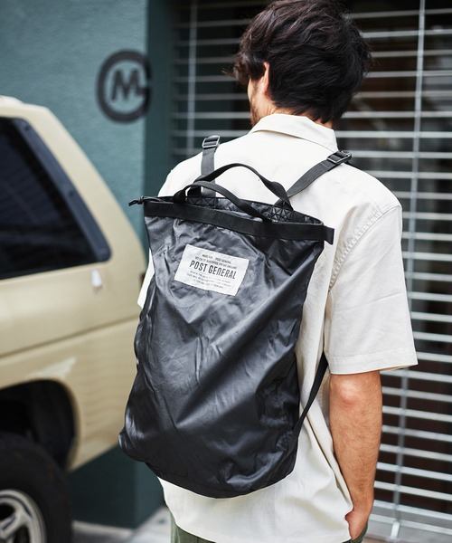 JACK & MARIE(ジャックアンドマリー)の「POSTGENERAL PACKABLE 2WAY BAG (ポストジェネラル )(エコバッグ/サブバッグ・メンズ・ブラック/オリーブ/ブラウン系その他/ベージュ系その他・FREE)」の2枚目の写真